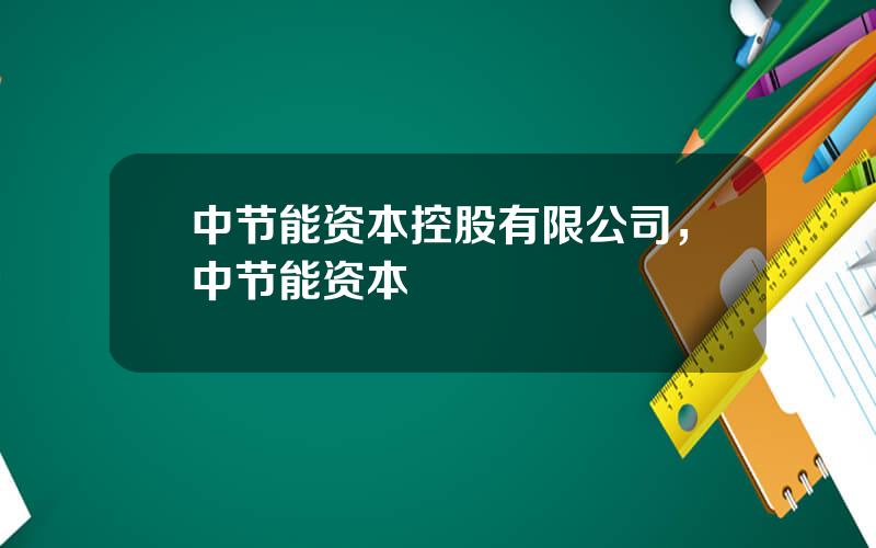 中节能资本控股有限公司，中节能资本