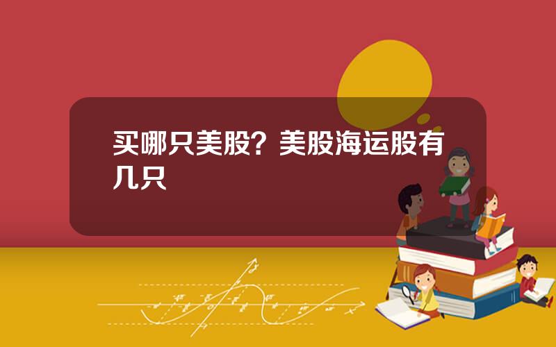 买哪只美股？美股海运股有几只