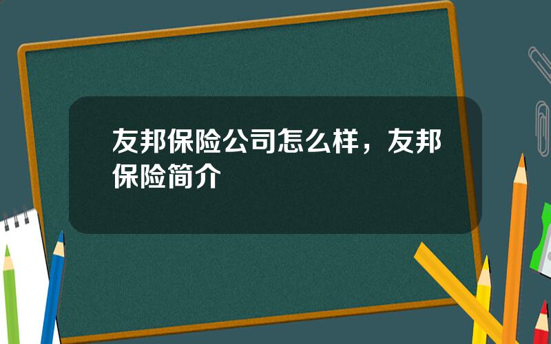 友邦保险公司怎么样，友邦保险简介