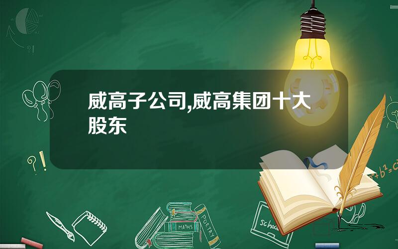 威高子公司,威高集团十大股东