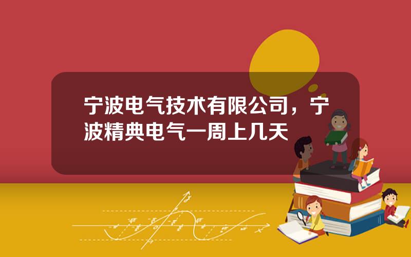 宁波电气技术有限公司，宁波精典电气一周上几天