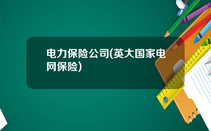 电力保险公司(英大国家电网保险)